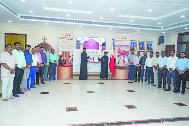 <p><em><strong>SMIOC clergy, managing committee members and attendees at the event.</strong></em></p><p>More than 1,000 parishioners of St Mary’s Indian Orthodox Cathedral (SMIOC) came together for a loyalty pledge signing ceremony at the Salmaniya premises. The event was inaugurated by SMIOC president and vicar Reverend Father Thomaskutty PN, in the presence of Fr Kris Sebi, trustee John KP, secretary Abey Kuruvila and other managing committee members. They signed the pledge addressed to His Majesty King Hamad, demonstrating their allegiance, gratitude and support for Bahrain’s leadership. The programme reflected the strong bond between the Indian Orthodox community and the kingdom, highlighting the congregation’s appreciation for religious harmony and unity.&nbsp;</p>